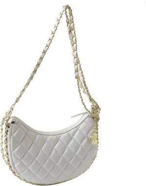 Crossbody Shoulder Purse for Women Designer Handbags Crescent Quilted Top-Handle Bags Totes