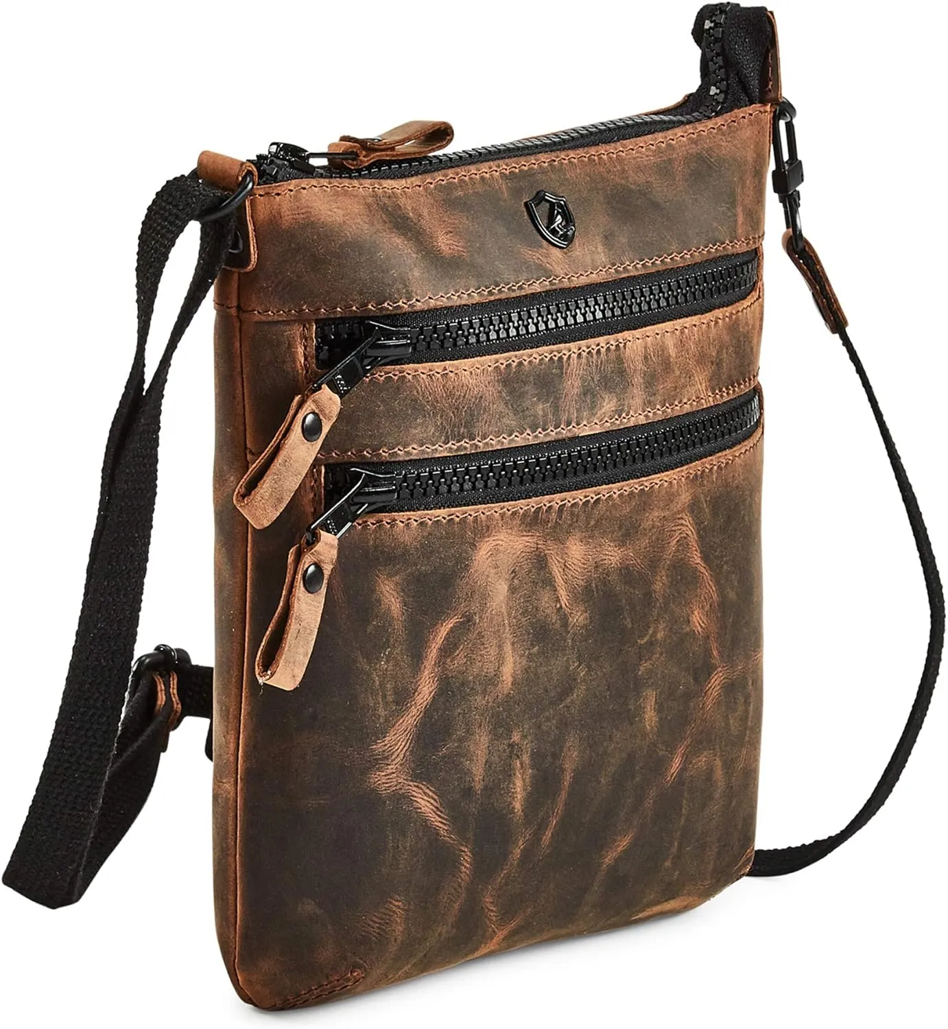 Crossbody Sling Bag for Women Small Real Leather Purse Vintage Travel Crossover Shoulder Bag Handmade