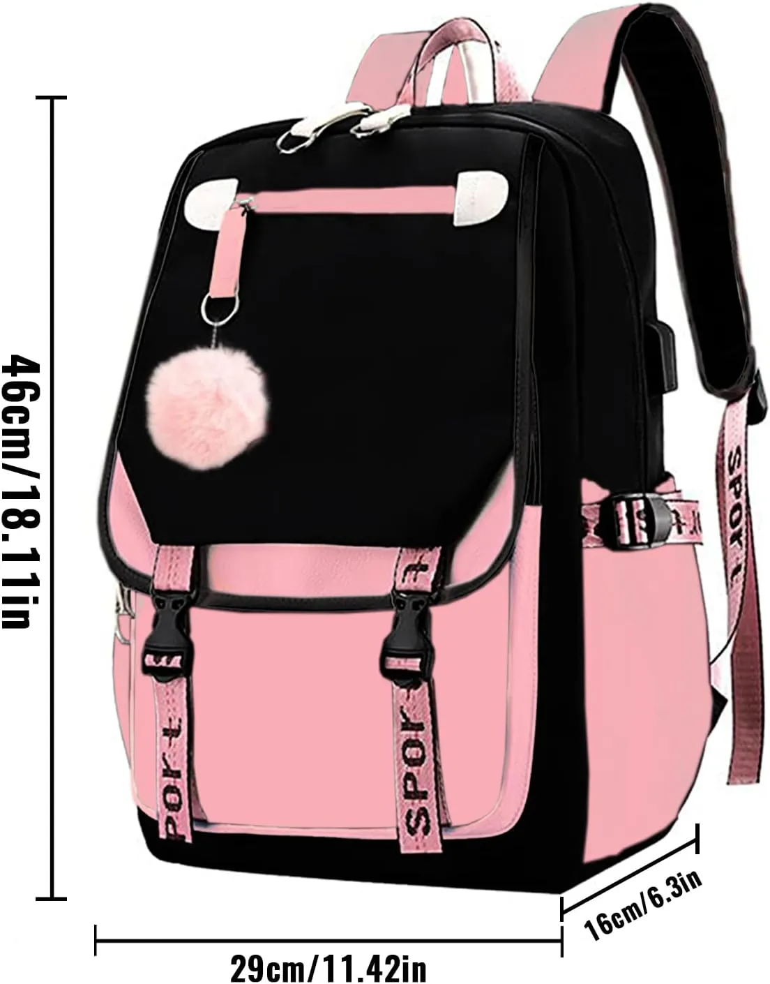 Custom Backpack for Girls Customized Pink Backpack for School Waterproof Kids Personalized Middle Schoolbag Children Bookbag boys