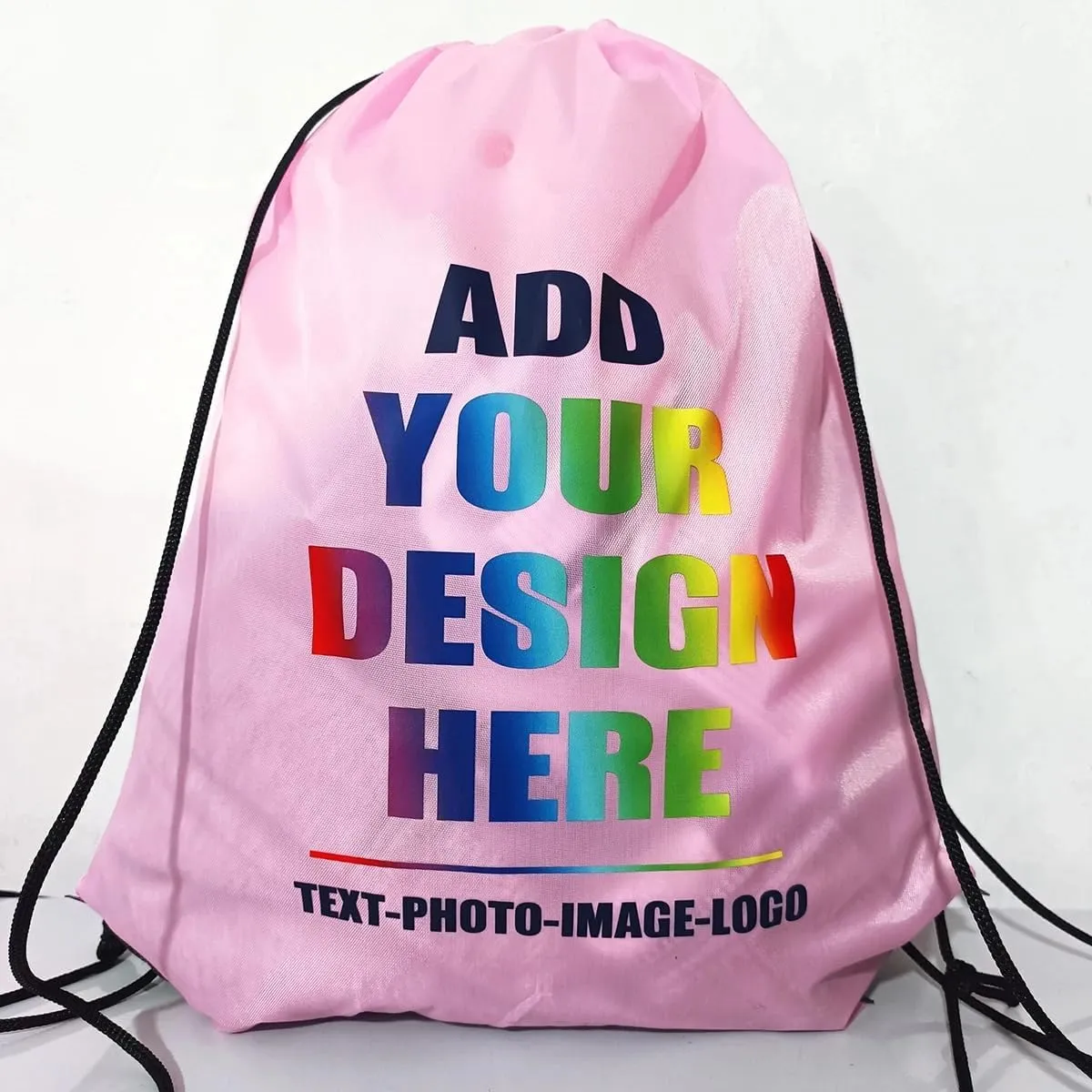 Custom Drawstring Backpacks With Logo Photo Name Personalized Football Bag Gifts Sport Cinch Gym Bag (10, Mix color), ordinary