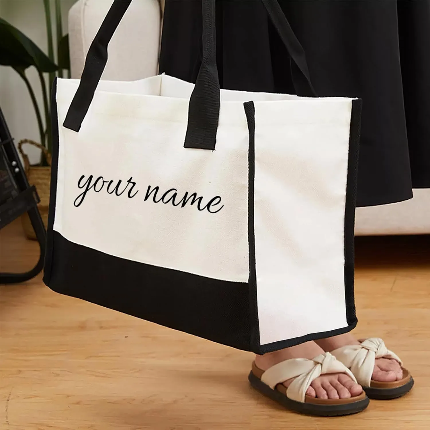Custom Tote Bags Personalized Bags Your Own Design Women Custom Tote Bag For Shopping Canvas Bags Birthday Gift