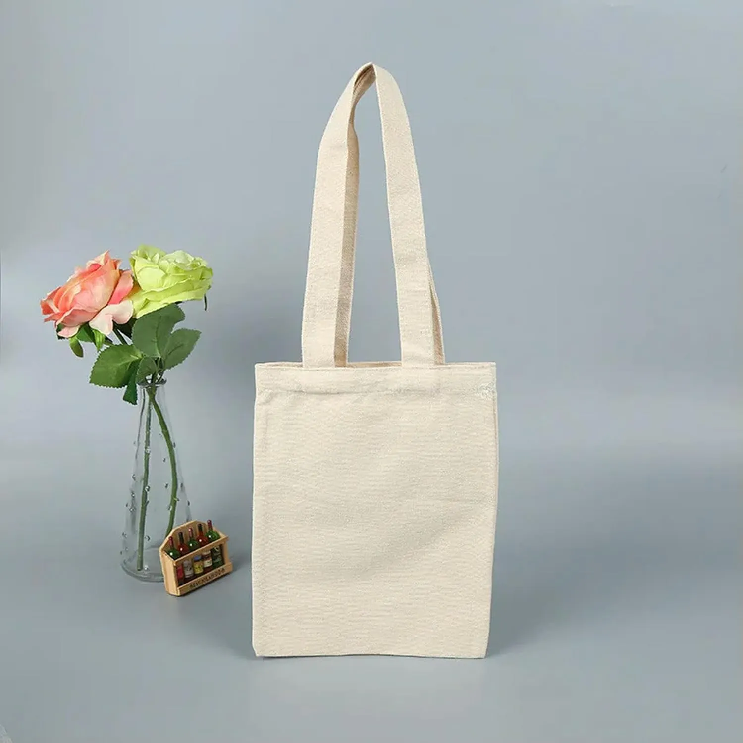 Customized Logo Personalized Signature Women's Cloth Shopping Bags Shoulder Duffel Canvas Handbags