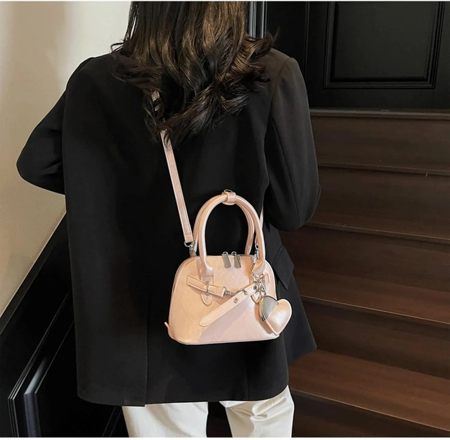 Cute Purse Small Heart Charm Y2K Grunge Bag Mini Purses Retro French Edgy Punk Vintage Handbag