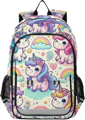 Cute Unicorn Children's School Bag, Durable School Backpack, Big Backpack for Girls