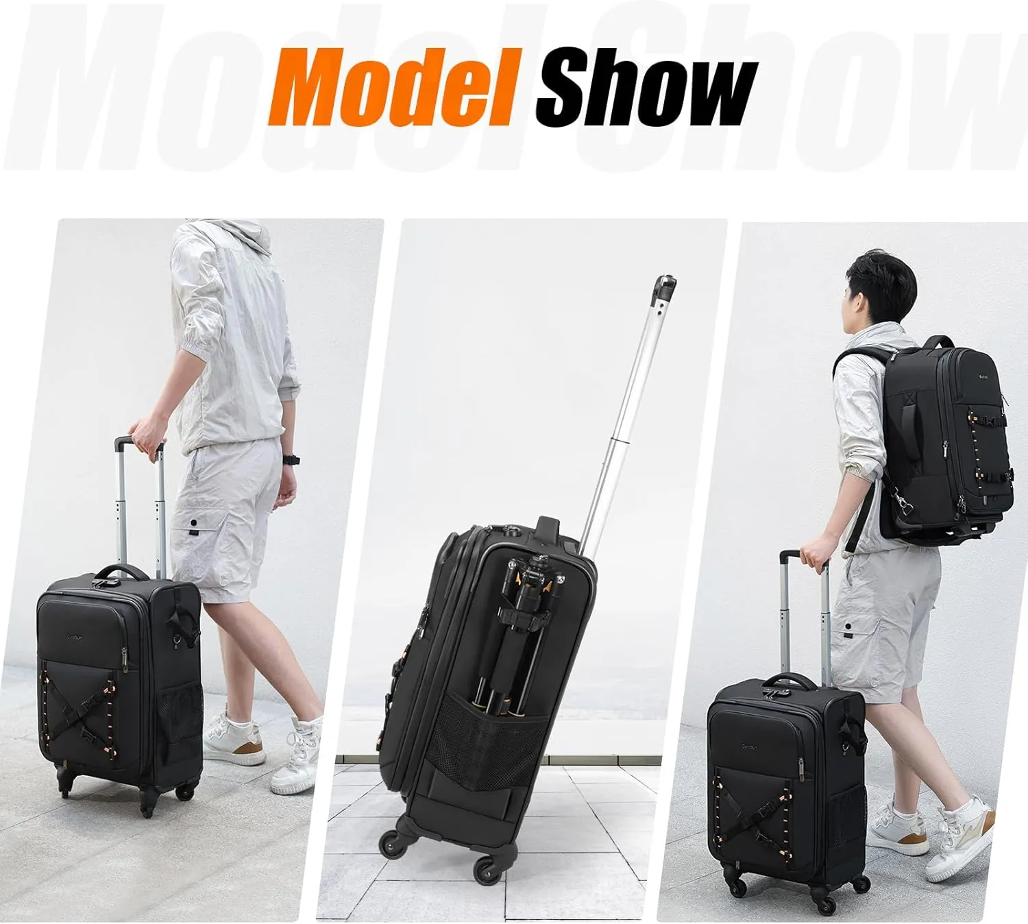Cwatcun D136Camera Backpack Rolling