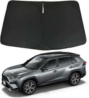D-Lumina RAV-4 Windshield Sunshade Compatible with 2019 2020 2021 2022 2023 2024 2025 Toyota RAV4 - Foldable Front Window Sun Shade Shield Protector