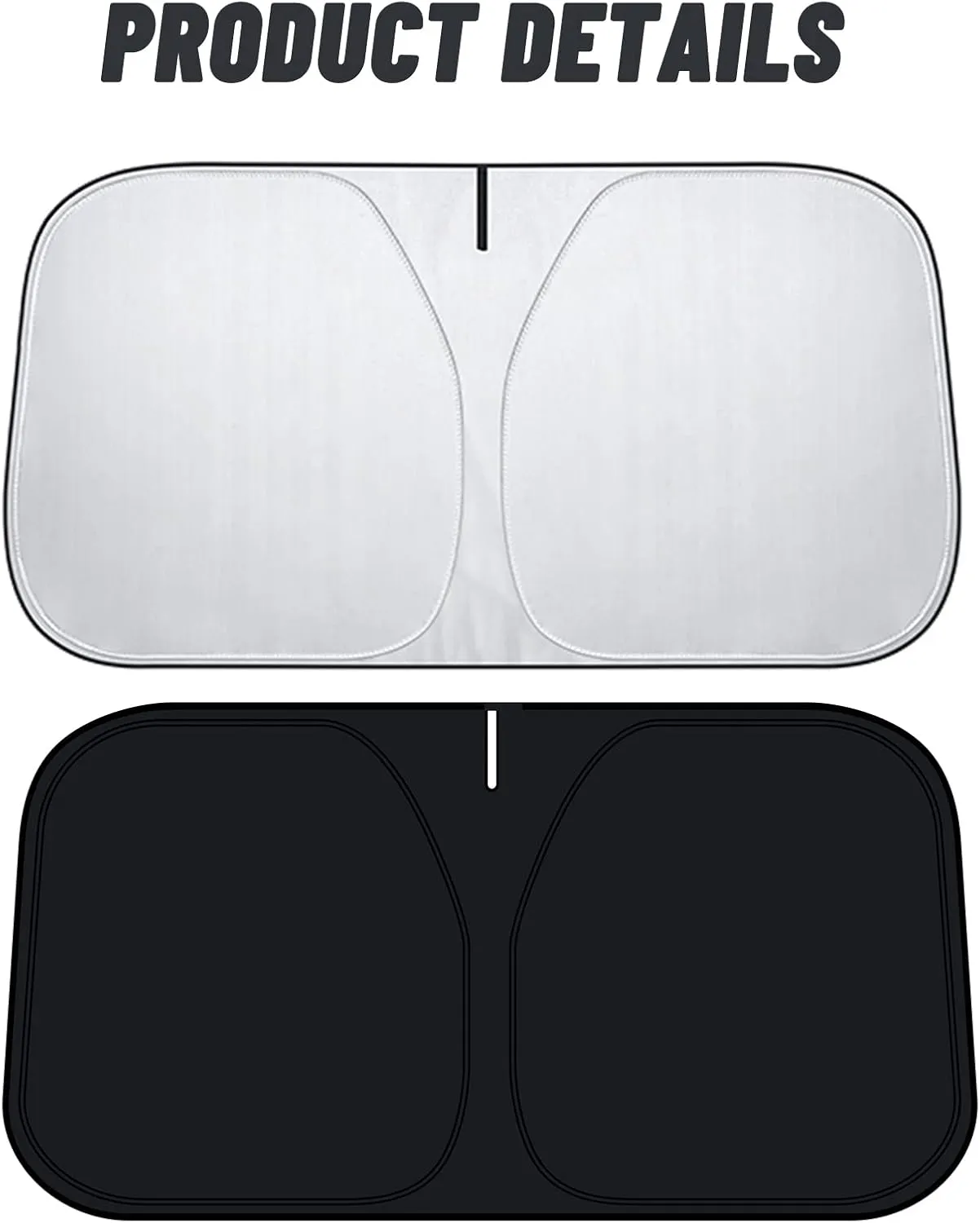 D-Lumina Windshield Sun Shade for 2016-2025 Honda Pilot Accessories, Front Window Sunshade Sun Visor Protector Block UV Rays Heat, Foldable 2 Layers 210T Material