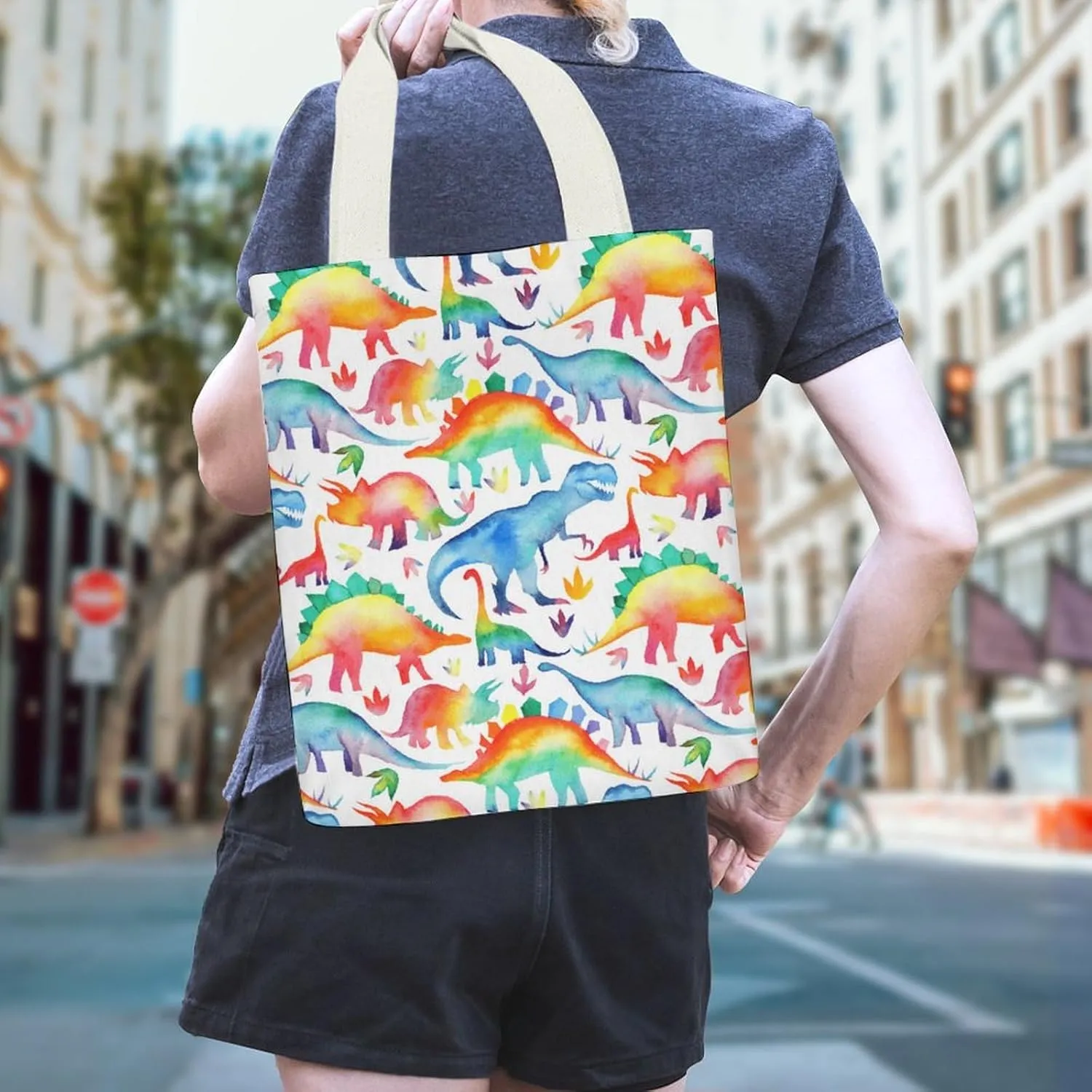 Dachshunds Clothes Dog Large Capacity Stylish Canvas Tote Bag
