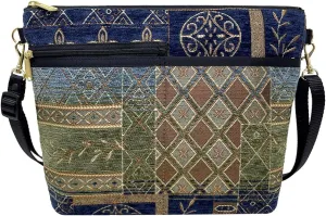 Danny K. Women's Tapestry Bag Shoulder Handbag, Large Zipper Purse Handmade in the USA