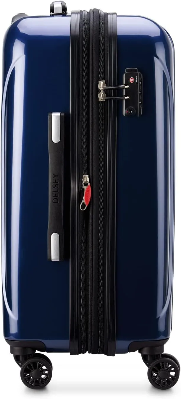 DELSEY PARIS Helium Aero Hardside Expandable Luggage with Spinner Wheels, Blue Cobalt, Carry-On 21 Inch
