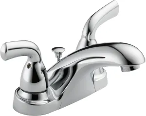 DELTA B2510LF-PPU Foundations 2 Handle Centerset Bathroom Faucet, Chrome