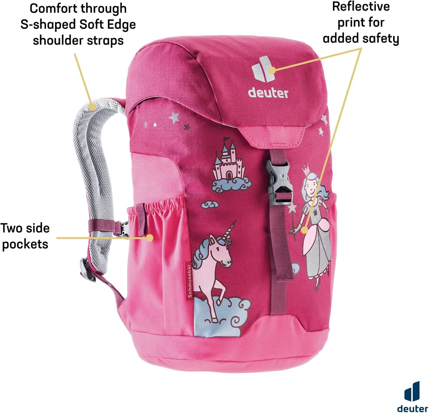 Deuter Unisex Kid's Schmusebar, Ruby-hot Pink, 8L