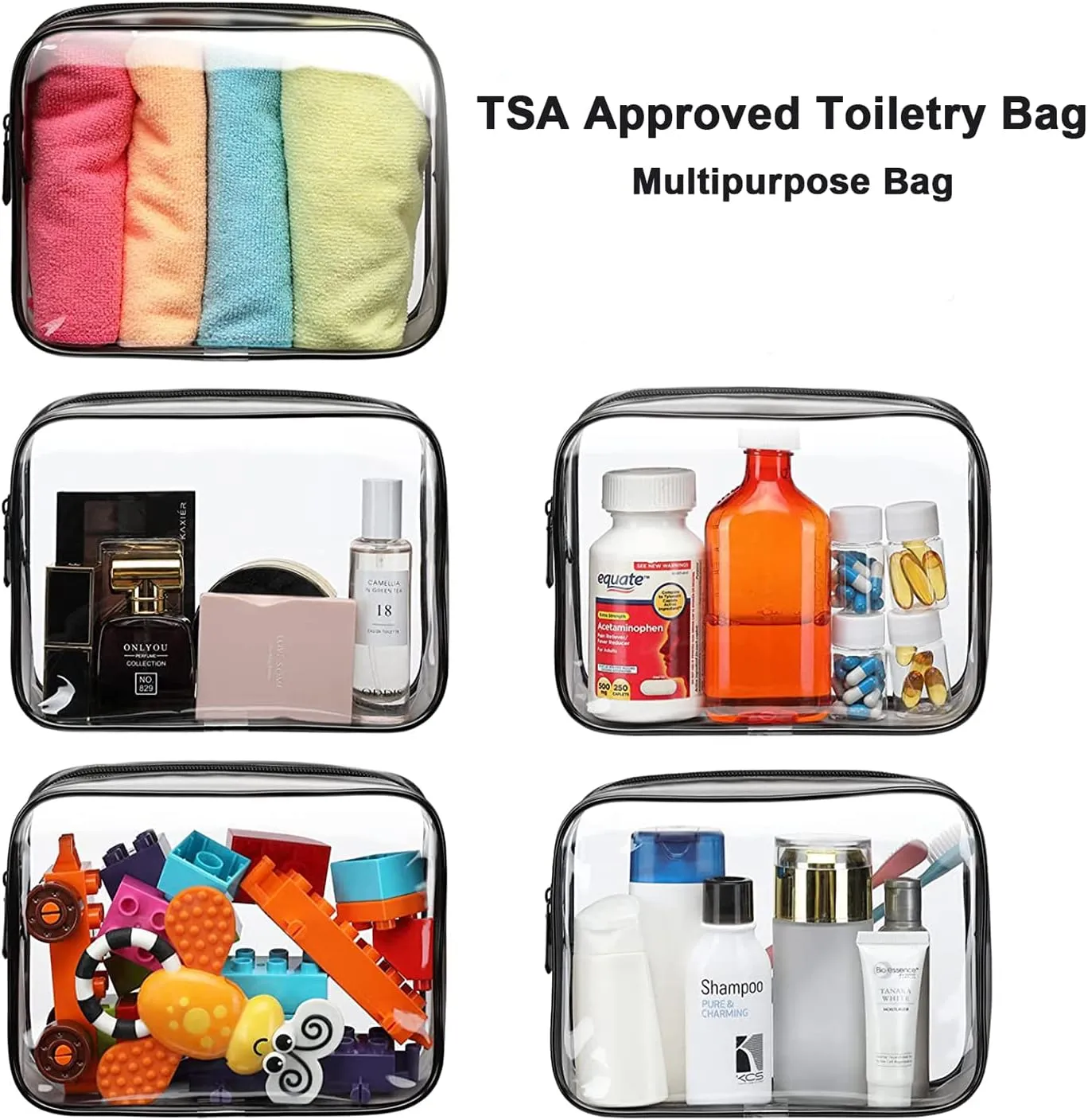 Diaper Bag with Organizing Pouches, Nappy Bags Handbag Multifunction Diaper Bag for Baby Care Travel Backpack Large Capacity Black