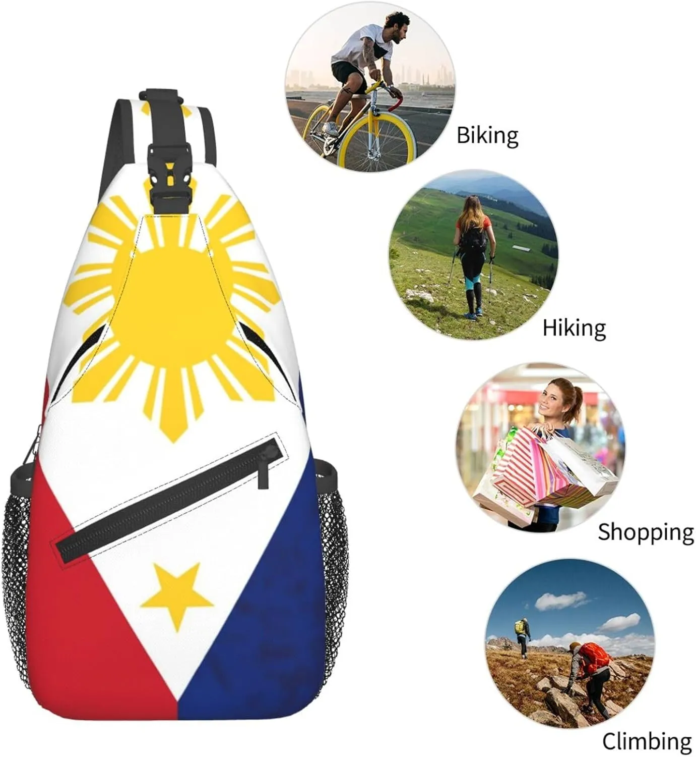 Dinosaur Crossbody Bags Men Cross Chest Bag Women Adjustable Sling Backpack Shoulder Bag