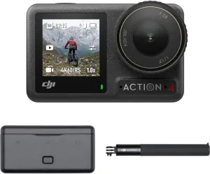 DJI Osmo Action 4 Adventure Combo 4K Waterproof Action Camera (Renewed)