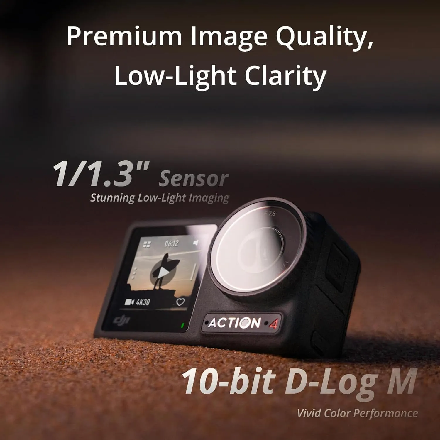DJI Osmo Action 4 Essential Combo, 4K/120fps Waterproof Action Camera with a 1/1.3-Inch Sensor, Stunning Low-Light Imaging,10-bit & D-Log M Color Performance, Long-Lasting 160 Mins, Outdoor Camera