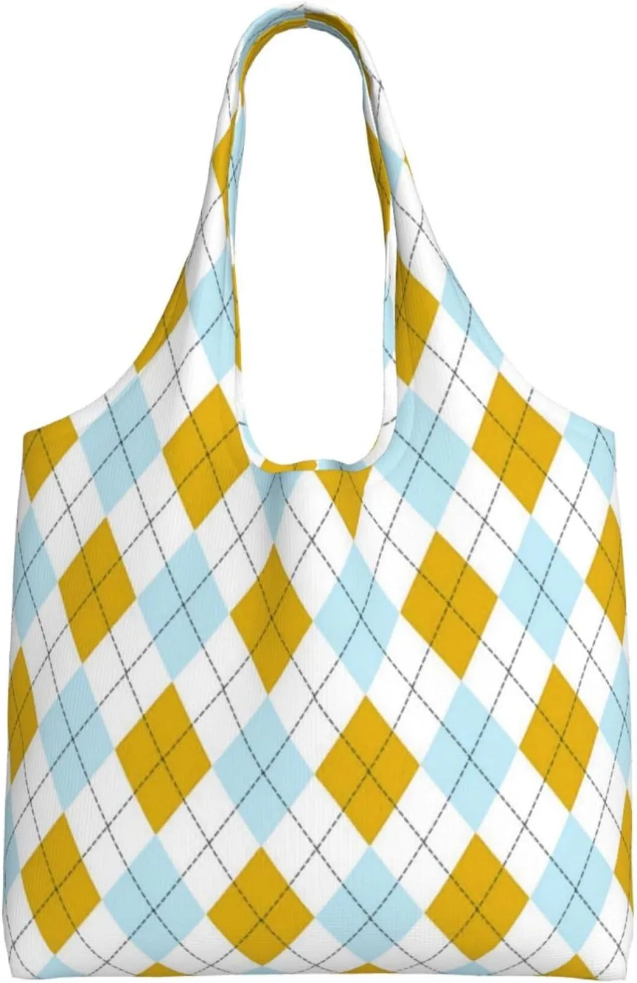 DKJlitter Fashion Canvas Tote Bag, Reusable Grocery Shopping Bag, Large capacity shopping bag Daily Utility Bag