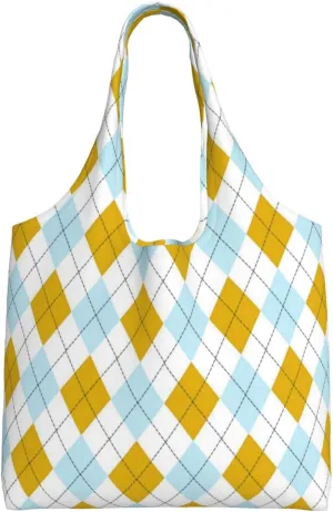 DKJlitter Fashion Canvas Tote Bag, Reusable Grocery Shopping Bag, Large capacity shopping bag Daily Utility Bag