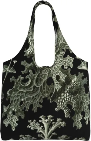 DKJlitter Fashion Canvas Tote Bag, Reusable Grocery Shopping Bag, Large capacity shopping bag Daily Utility Bag
