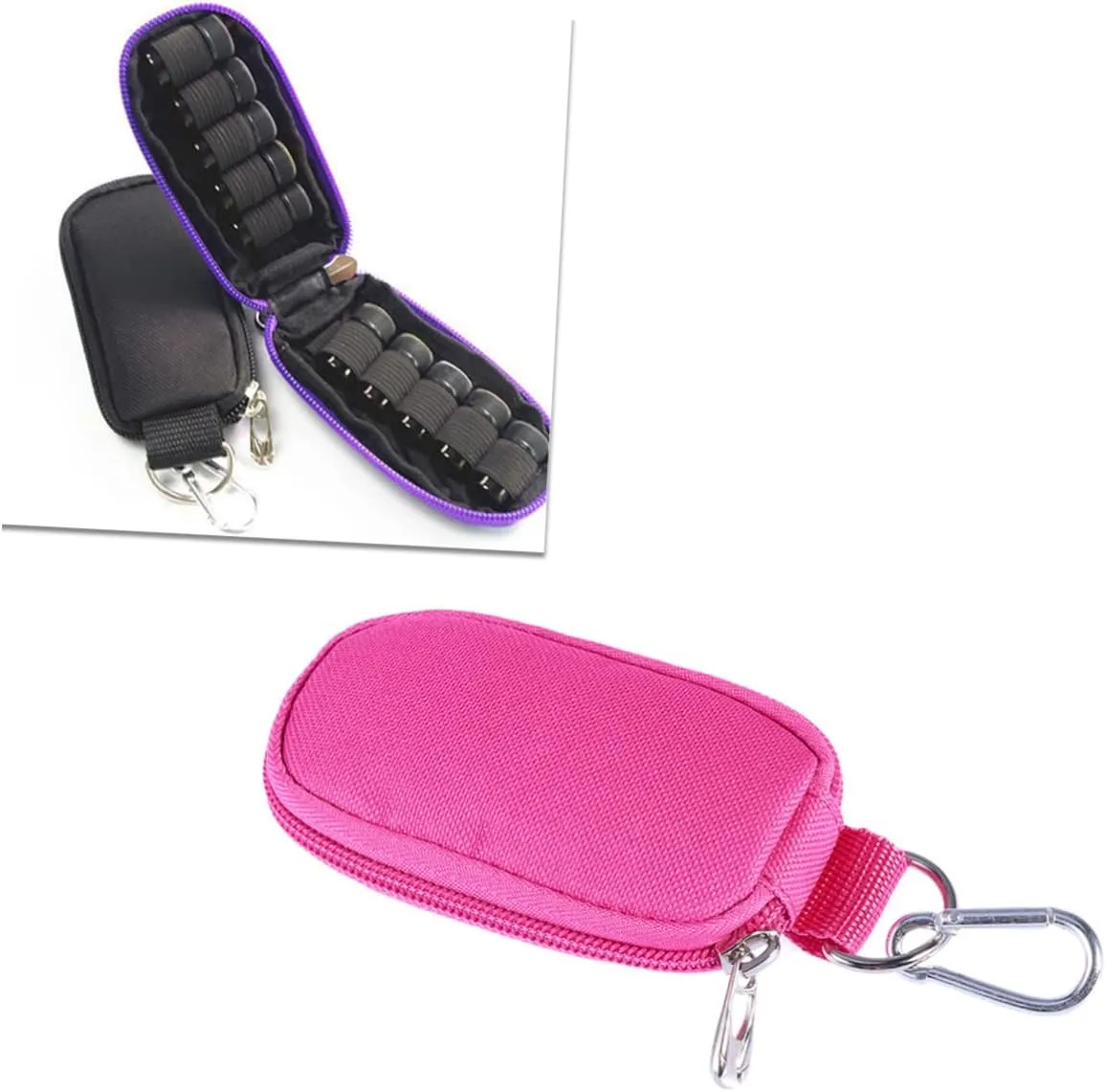 DOITOOL 2pcs Duffel Bags for Traveling Mini Essential Oil Bag Portable Handle Bag Travel Bag Diffuser Carry, Rosyx3pcs, mediumx3pcs