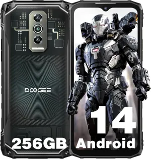 DOOGEE Blade 10 Ultra Rugged Phone Unlocked, 20GB RAM 256GB ROM Cell Phone, 6.56'' 90Hz Waterdrop Screen, 50MP Camera, 5150mAh Battery, 4G Dual SIM Android 14, IP68/IP69K Waterproof Phones, NFC/GPS