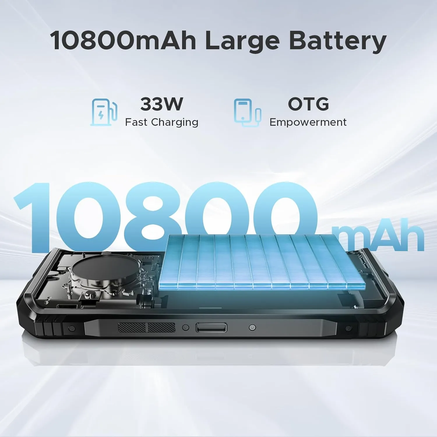 DOOGEE S Punk Pro(2025) Rugged Phone,20GB 512GB Android 14 Rugged Cell Phone with 128dB Loudest Speaker,6.6 FHD  IPS 90Hz,10800mAh Rugged Smartphone,50MP AI Camera,Waterproof Phone,Face Unlock/NFC