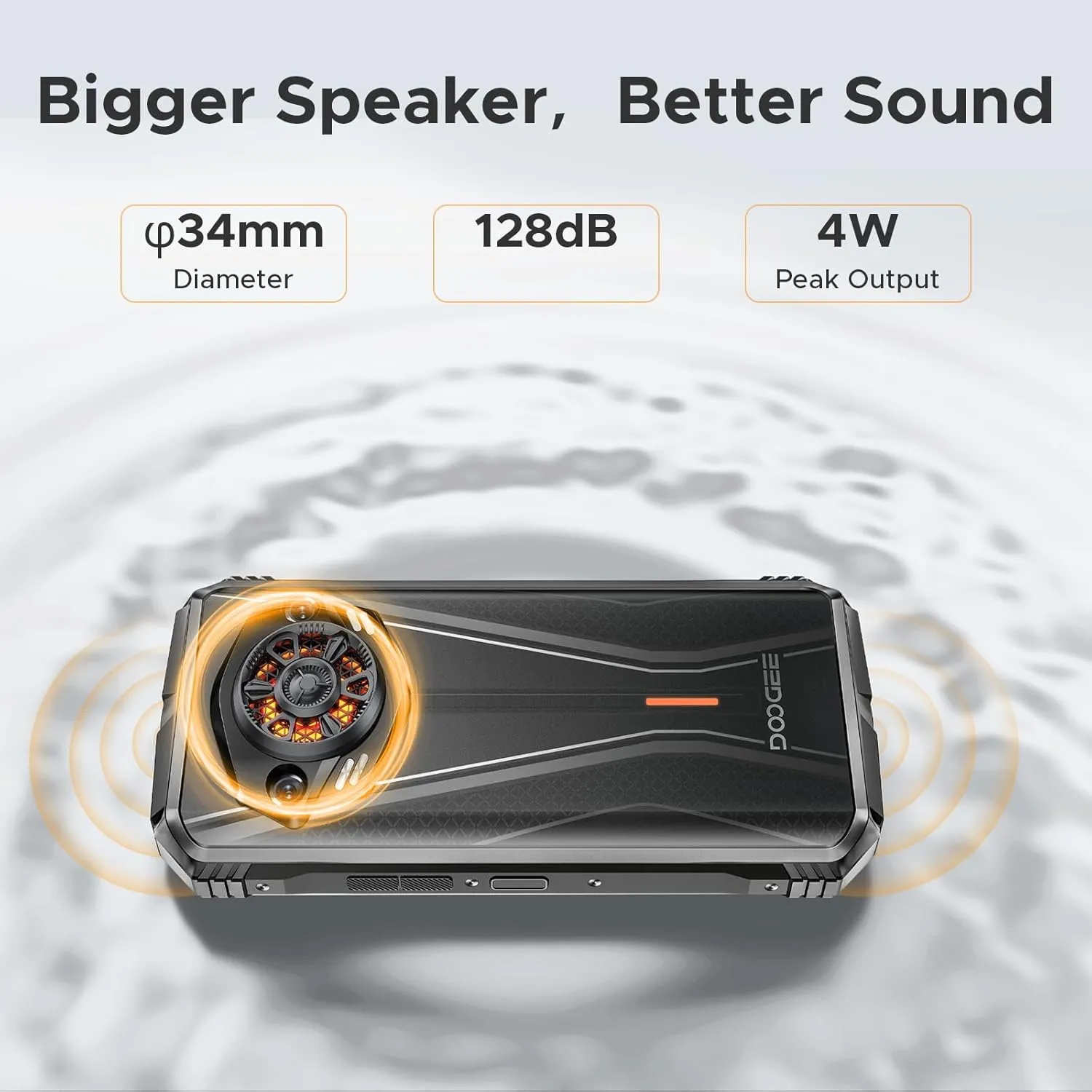DOOGEE S Punk Pro(2025) Rugged Phone,20GB 512GB Android 14 Rugged Cell Phone with 128dB Loudest Speaker,6.6 FHD  IPS 90Hz,10800mAh Rugged Smartphone,50MP AI Camera,Waterproof Phone,Face Unlock/NFC