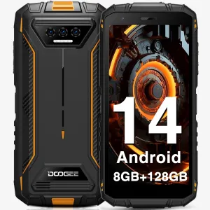 DOOGEE S41 Plus 2024, 8GB RAM 128GB ROM/TF 1TB, 6300mAh Rugged Phone, 5.5" HD  Display Android 13, IP68 Waterproof Unlocked/Dual SIM 4G/NFC/OTG