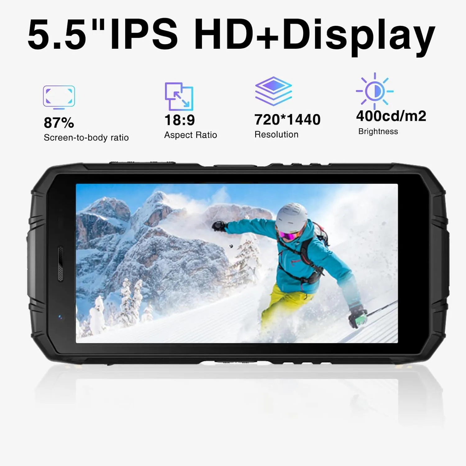 DOOGEE S41T Rugged Smartphone,Android 14 6300mAh Battery,8GB 64GB,4G Dual Sim Rugged Smartphone,13MP Camera,IP68 Waterproof Cell Phone,Face Unlock,NFC/T-Mobile