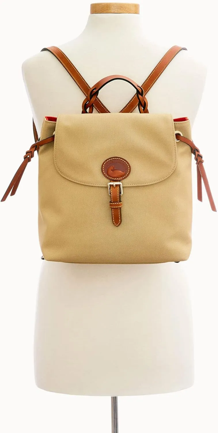 Dooney & Bourke Handbags for Women, Small Nylon Flap Backpack Purse