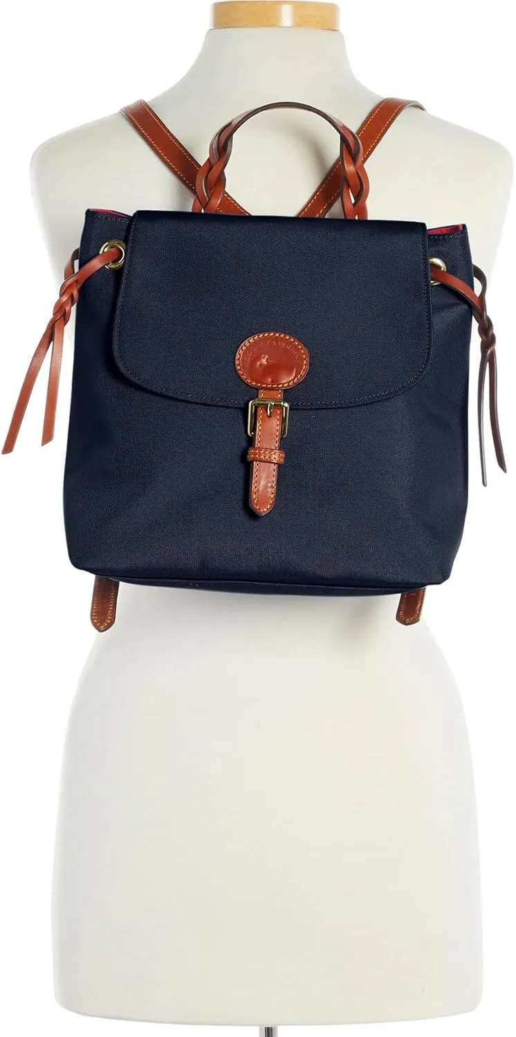 Dooney & Bourke Handbags for Women, Small Nylon Flap Backpack Purse