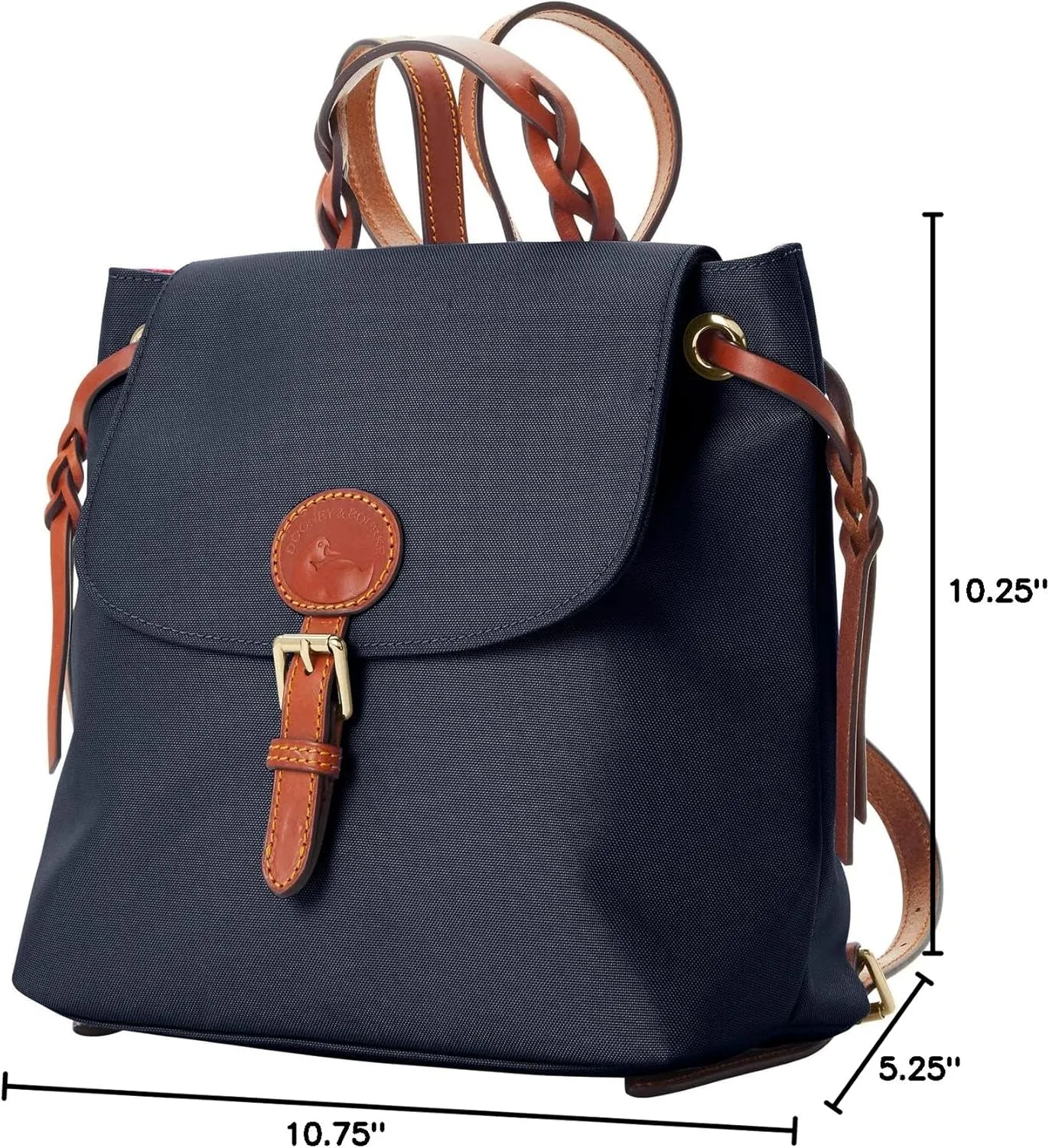 Dooney & Bourke Handbags for Women, Small Nylon Flap Backpack Purse