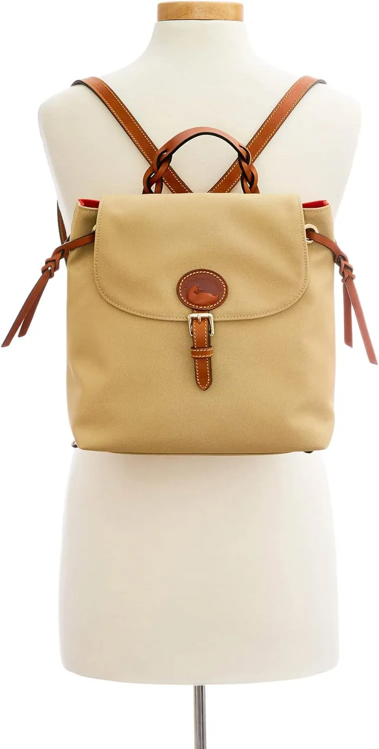 Dooney & Bourke Handbags for Women, Small Nylon Flap Backpack Purse