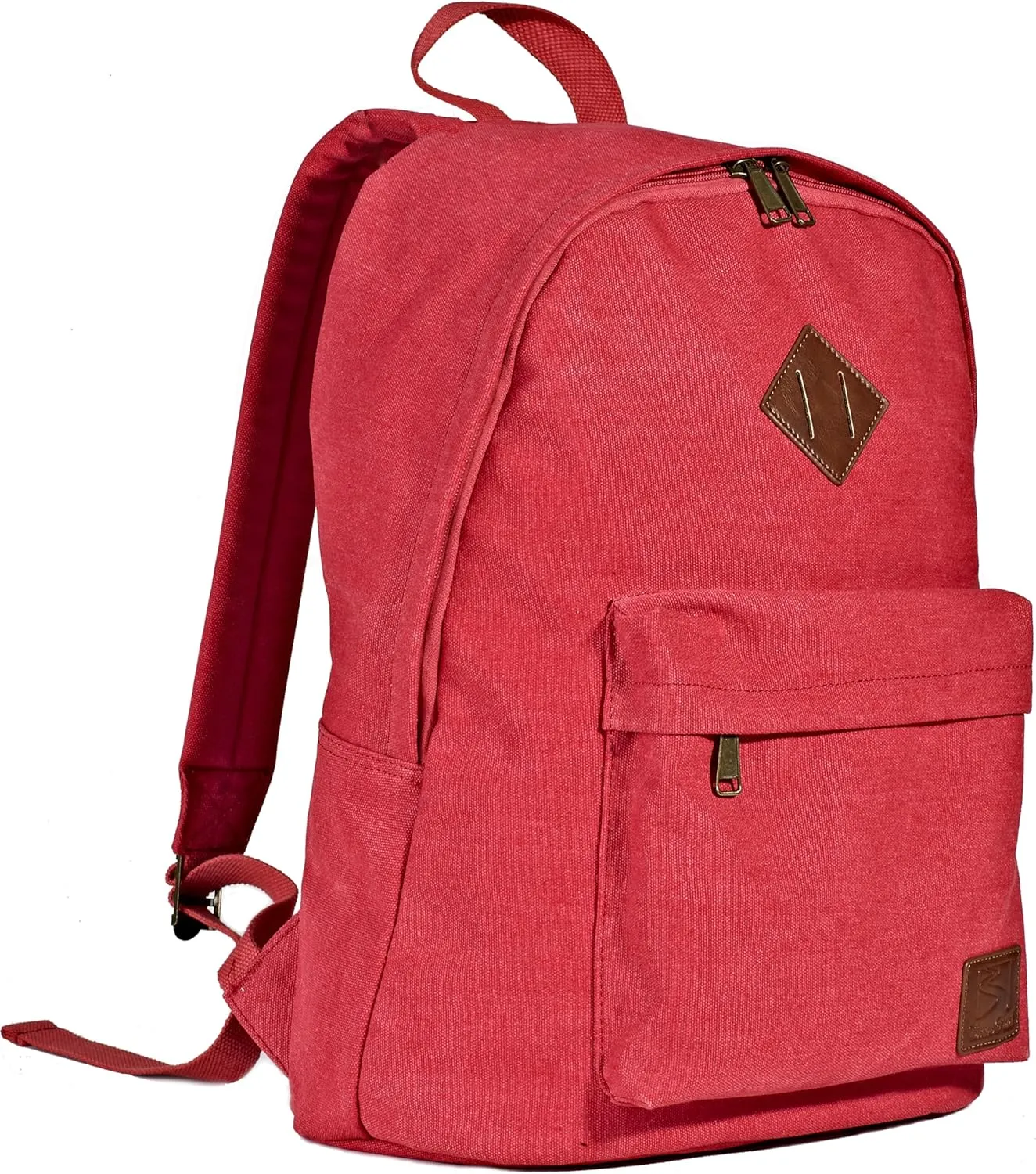 Durable Canvas College Rucksack Laptop Excursion Backpack Travel Notebook School Backpack Bookbag For Men Women Red Factory Directly