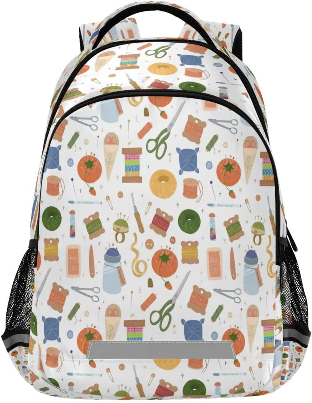 Dussdil Sewing Kit Needlework Kid's Backpack Backpacks for Boys Girls, 16 inch Casual Daypack Back Pack Laptop Bag Double Zipper Travel Bags with Adjustable Shoulder Strap