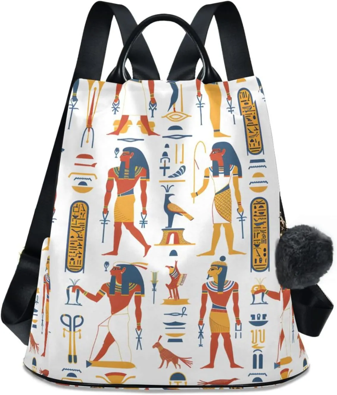Egyptian Elements Backpack for Women Anti Theft Large Fashion Travel Shoulder Bag Purse Rucksack Lightweight