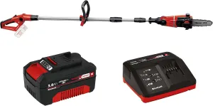 Einhell GE-LC Power X-Change 18-Volt Cordless 8-Inch Pole Chain Saw, Kit (w/ 3.0-Ah Battery   Fast Charger)