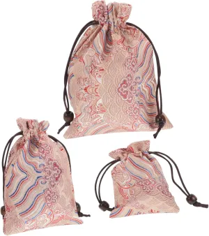 Elegant Cloth Jewelry Bags Drawstring Pouches for Jewelry Multipurpose Storage Pouches