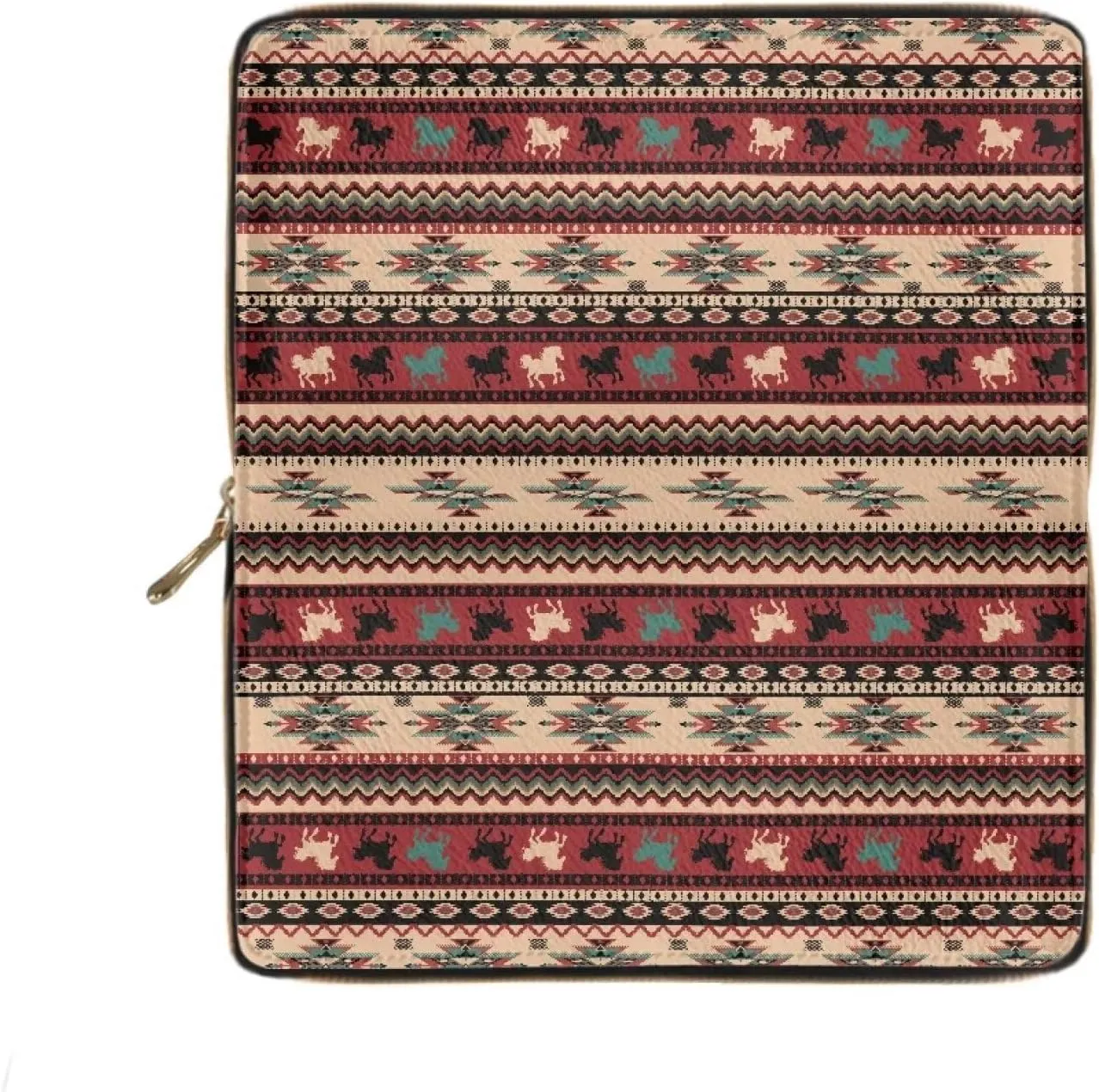 ELEQIN Multi-card Wallet Cheeky Ferrets Pattern Waterproof Coin Clip PU Leather Credit Card Holder Clutch Purse
