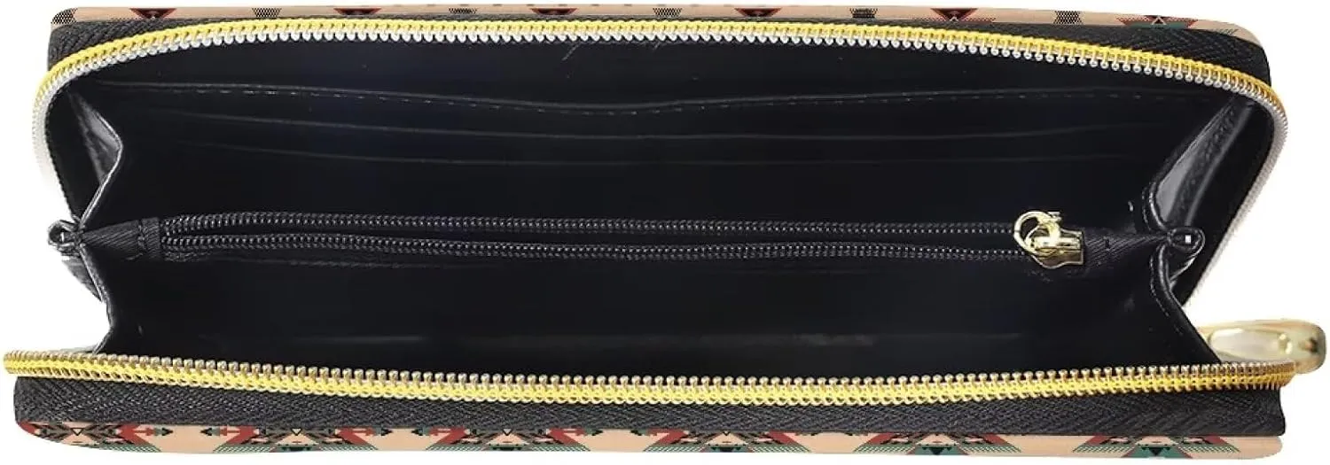 ELEQIN Multi-card Wallet Cheeky Ferrets Pattern Waterproof Coin Clip PU Leather Credit Card Holder Clutch Purse