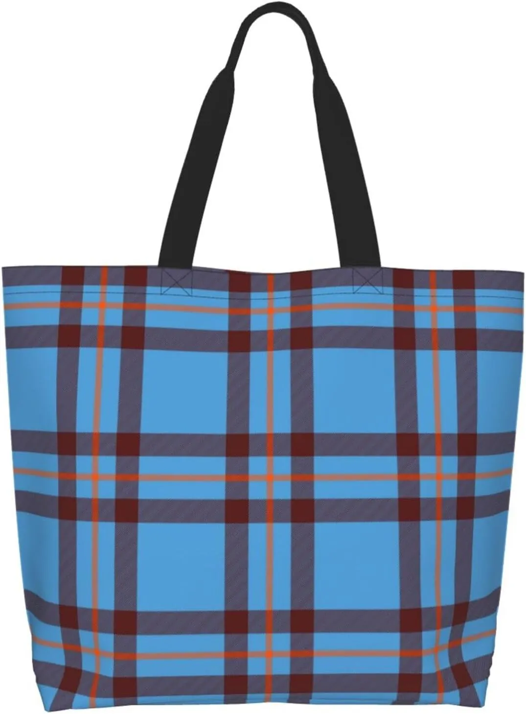 Elliot Ancient Tartan Tote Bag For Women Weekender Travel Bag Reusable Grocery Bags Large Totes Handbags