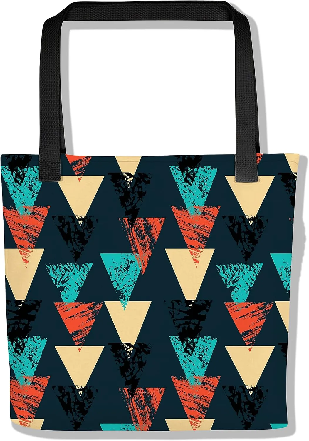 eloria Tote Bag Abstract Pattern Printed Cotton Canvas Fabric Hand Bag