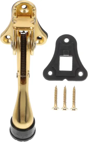 ERINGOGO Door Stopper Black Door Wedges for Bottom Heavy Duty Metal Easy to Install Adjust