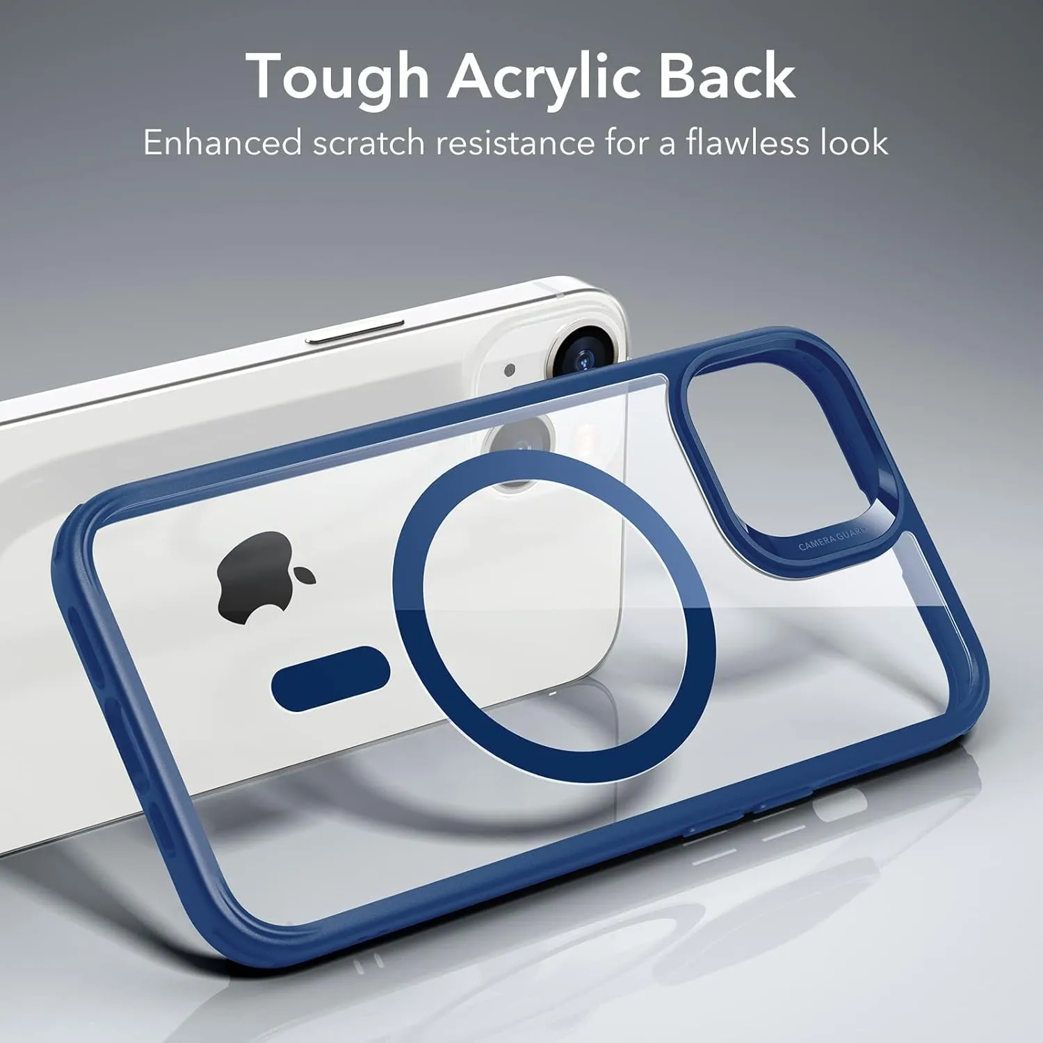ESR for iPhone 14 Case/iPhone 13 Case, Compatible with MagSafe, Shockproof Military-Grade Protection, Magnetic Phone Case for iPhone 14/13, Classic Series (HaloLock), Clear Blue