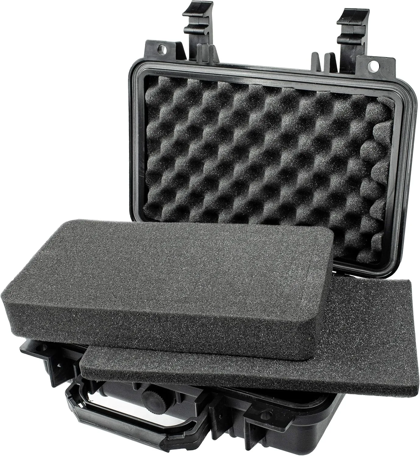 Eylar Protective Gear and Camera Hard Case Waterproof Dry Box with Foam 11.6 Inch 8.3 Inch 3.8 Inch (Black)