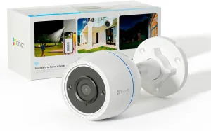 EZVIZ Color Night Vison, WiFi Security Camera Outdoor/Outside, Home Security Cameras, Surveillance Camera, No Subscription with IP67 Waterproof, Motion Detection, Audio Pick-Up, Alexa/Google, 512 SD