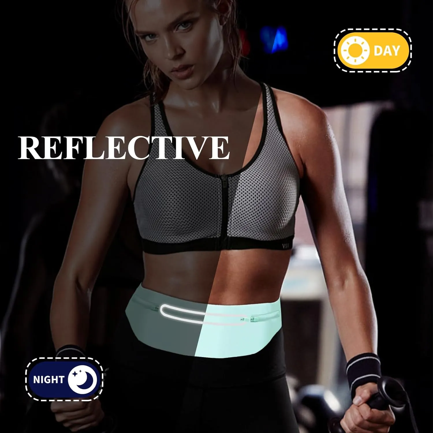 Fanny Pack Crossbody Bags for Women Men Waist Bag Pouch, Waterproof Running Belt Bag Extended Strap Phones Pocket, Slim Waist Pack for Hiking Workouts Travel Dog Walking Hydration Sports Blue