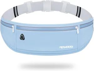 Fanny Pack for Men, Running Belts Waist Pack for Women, Water Resistant Runners Belt Bag, No Bounce Running Waist Belt for iPhone Samsung Card Key, Phone Holder for Running Jogging Workout Blue