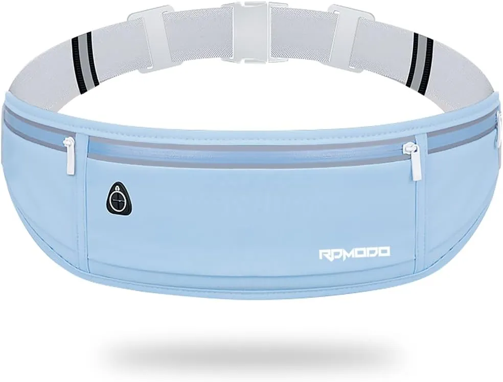 Fanny Pack for Men, Running Belts Waist Pack for Women, Water Resistant Runners Belt Bag, No Bounce Running Waist Belt for iPhone Samsung Card Key, Phone Holder for Running Jogging Workout Blue