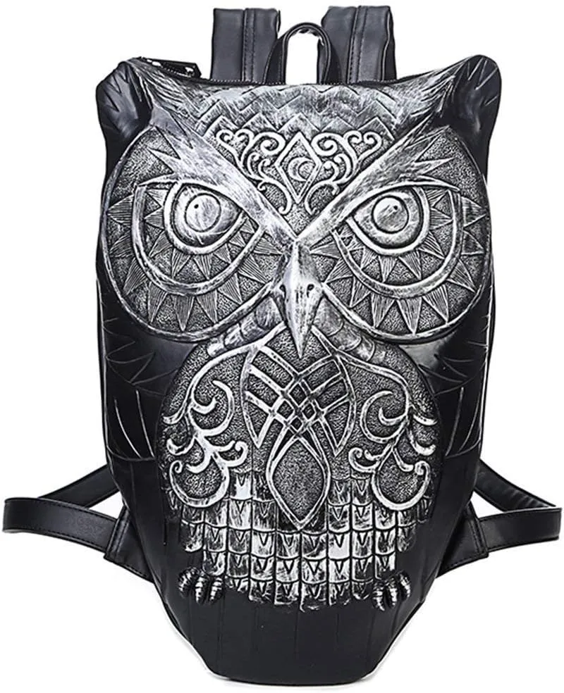 Fashion 3D Backpack Owl Backpack 3D Owl Laptop Computer Handbags Knapsack